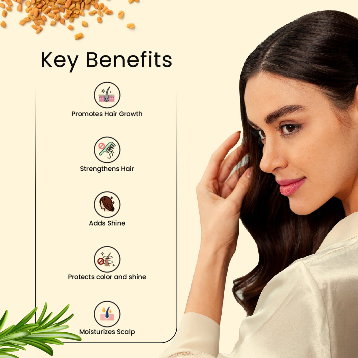 Hair Growth Rosemary Methi Jal - Glisna
