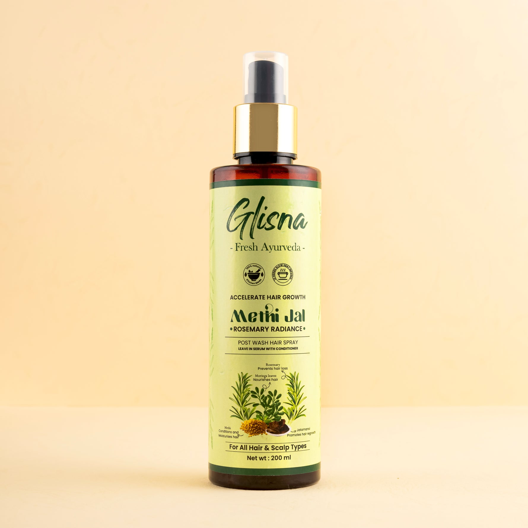 Hair Growth Rosemary Methi Jal - Glisna