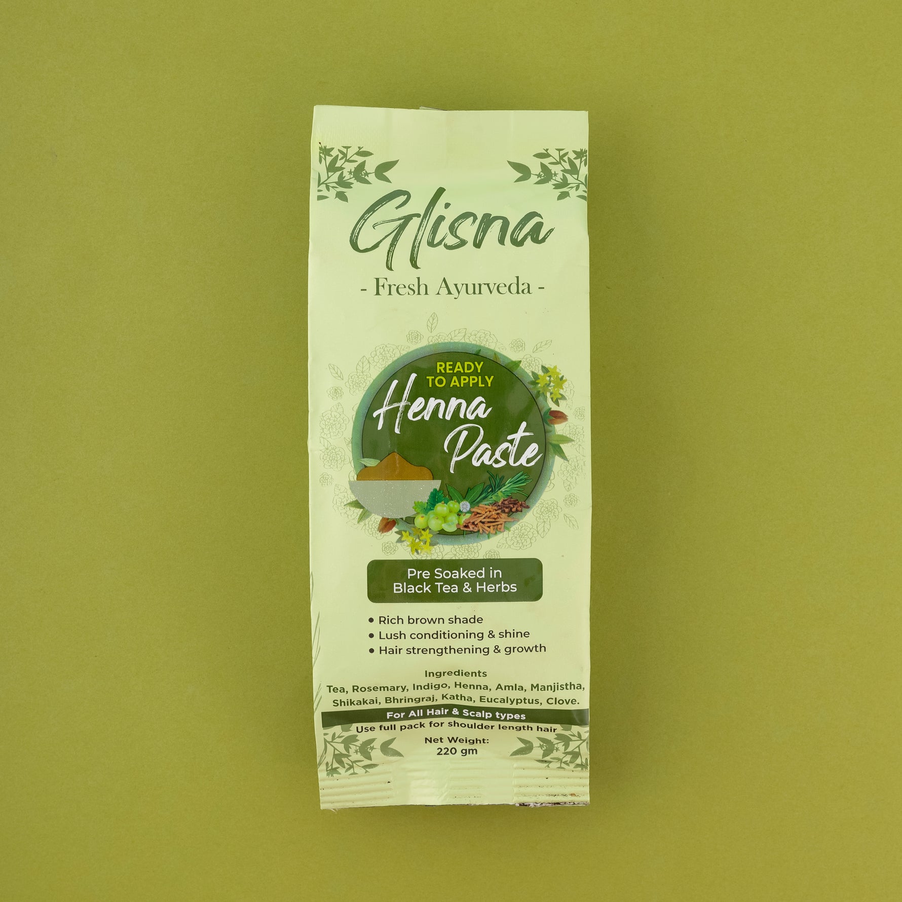 Ready to Apply Henna Paste - Glisna