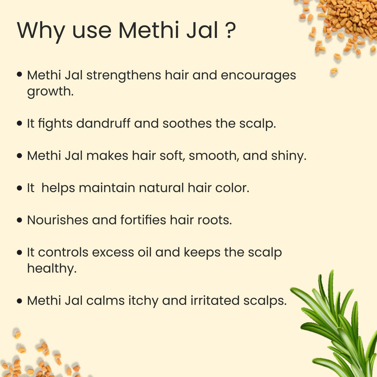 Hair Growth Rosemary Methi Jal - Glisna
