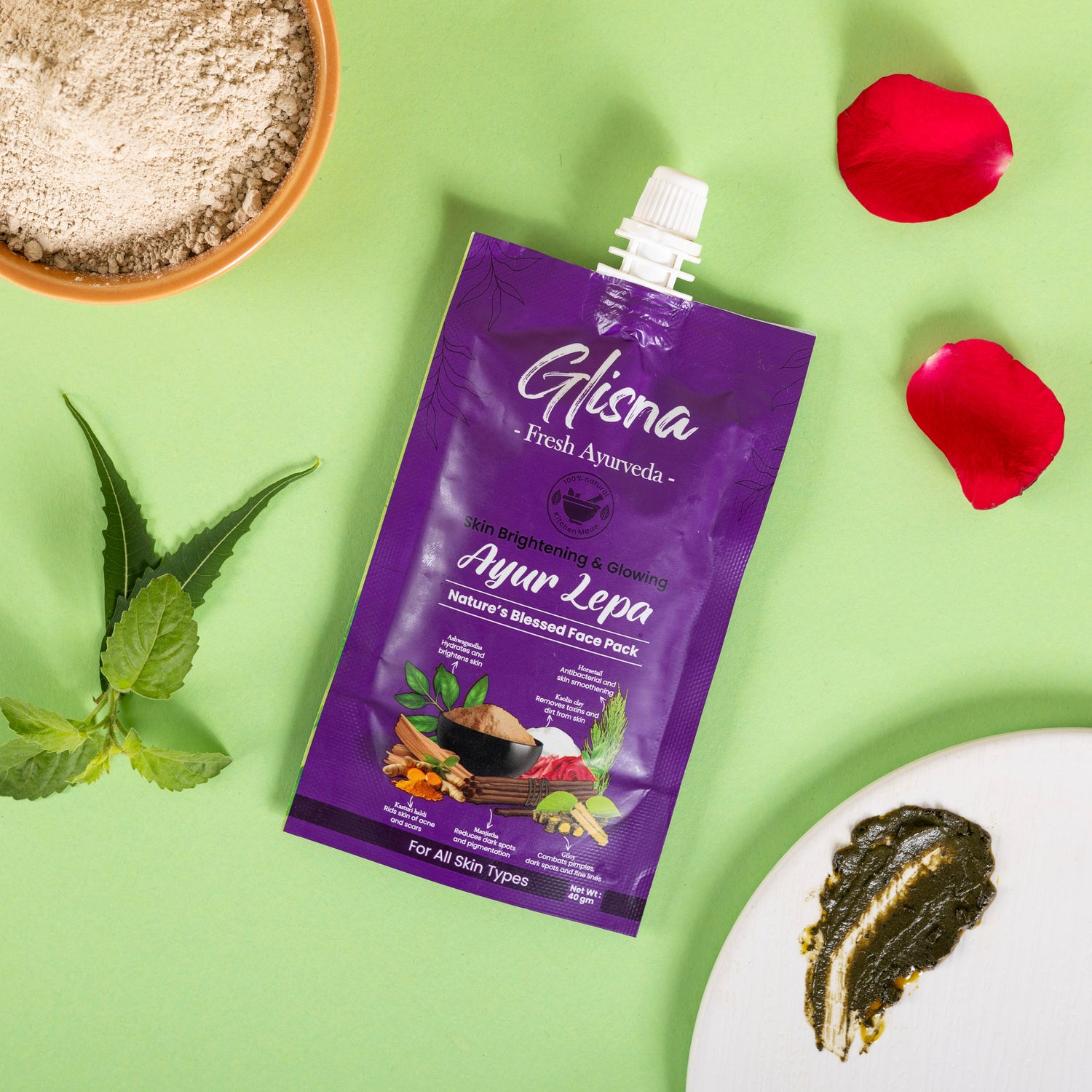Ayur Lepa Face Pack - Glisna