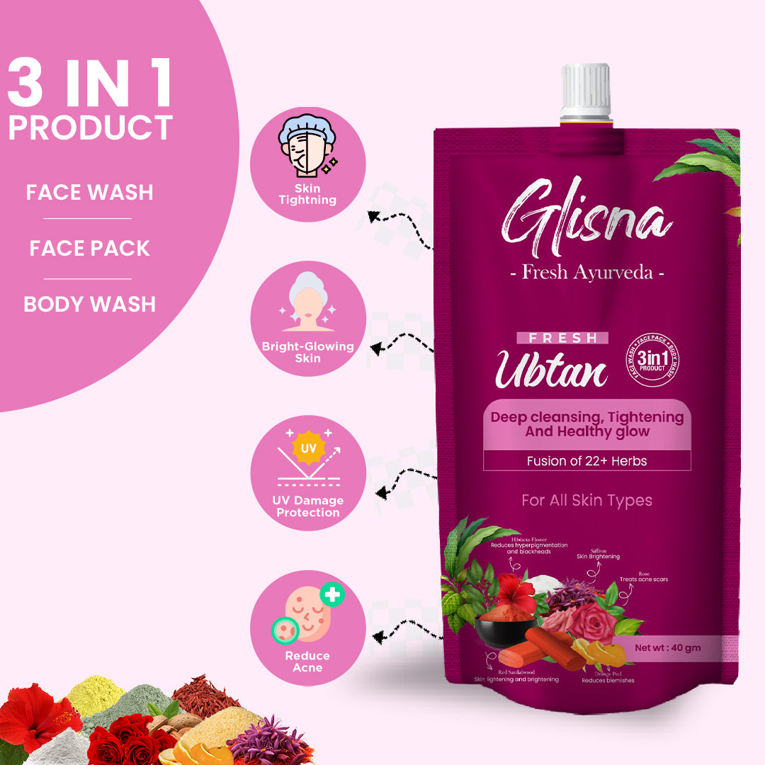 Healthy Glow Ubtan - Glisna