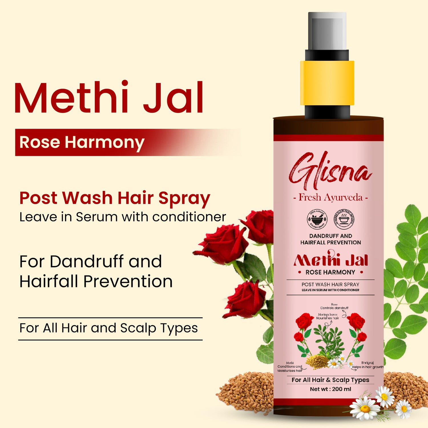 Dandruff Preventing Methi Jal - Glisna