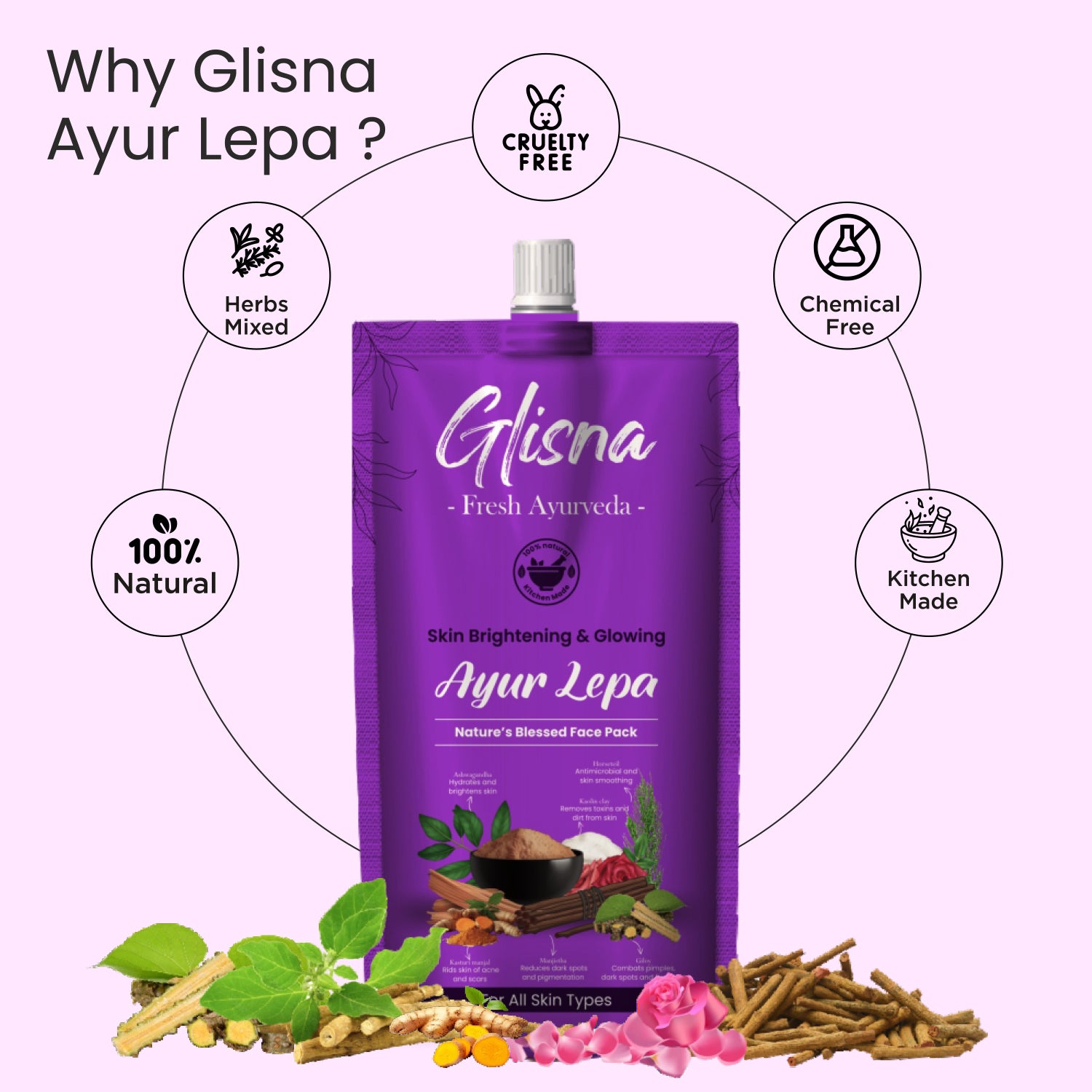 Ayur Lepa Face Pack - Glisna