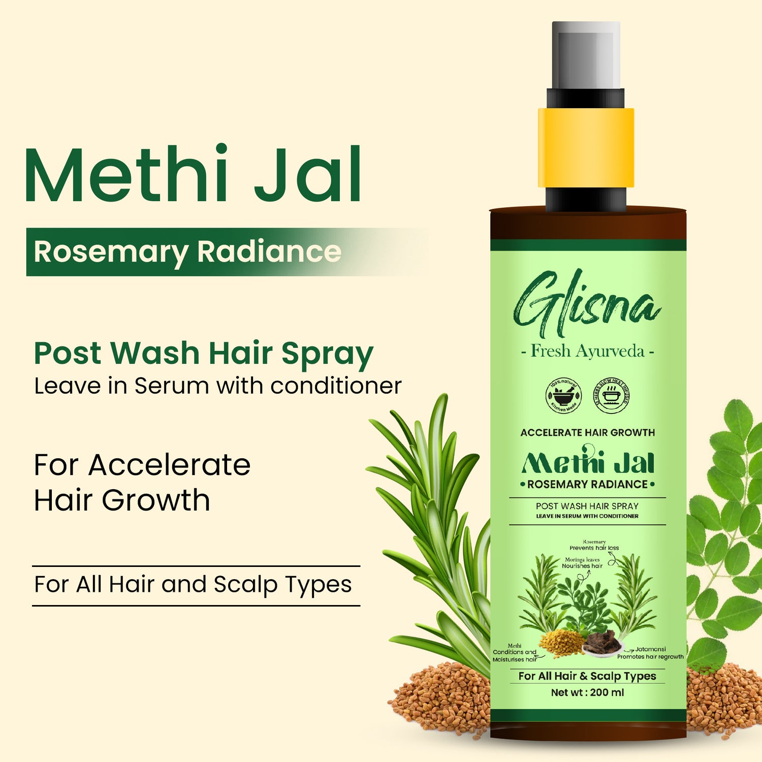 Hair Growth Methi Jal - Glisna