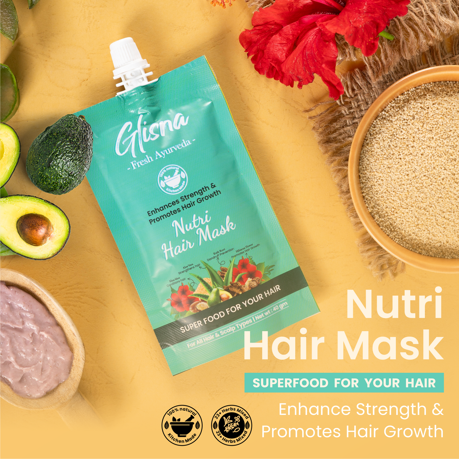 Strengthening Hair Mask - Glisna