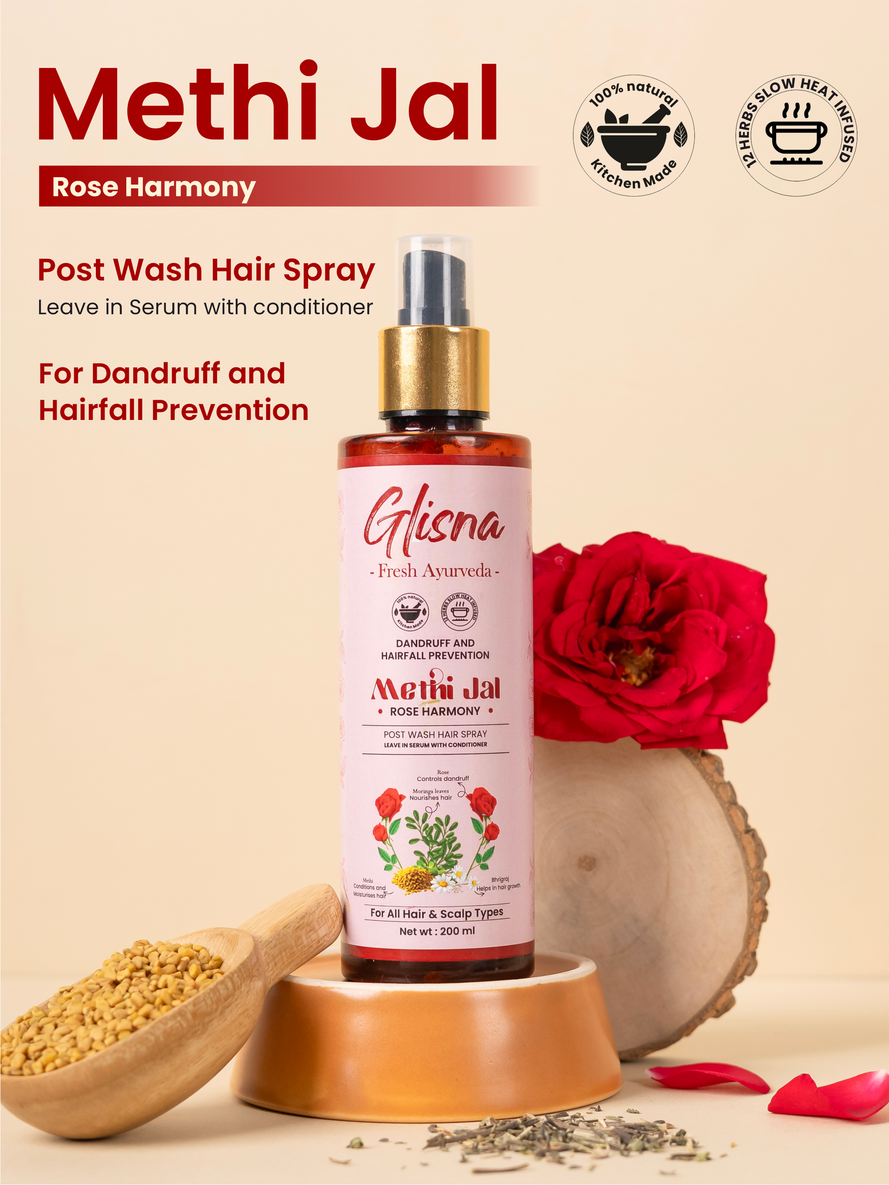 Dandruff Preventing Methi Jal - Glisna