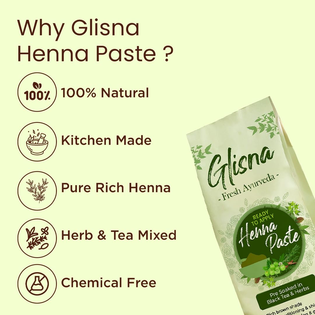 Ready to Apply Henna Paste - Glisna