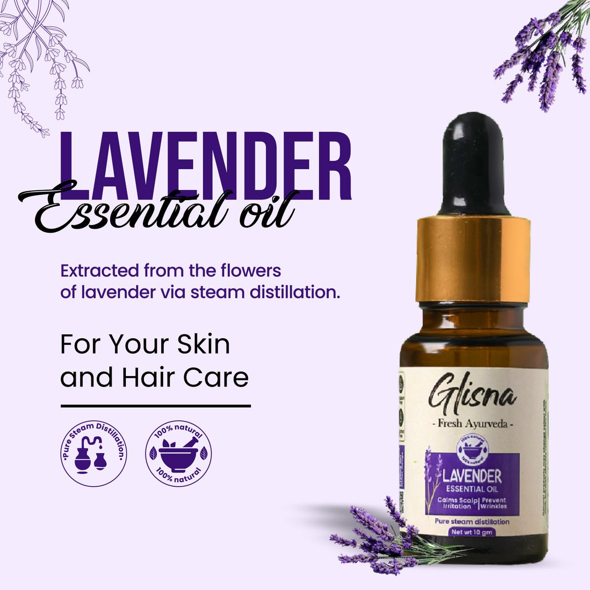 Lavender Essential Oil - Glisna