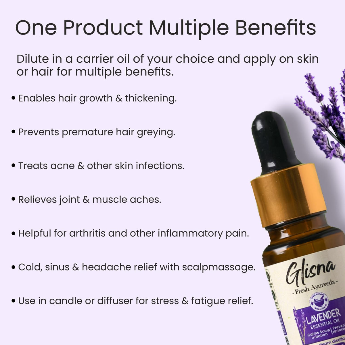 Lavender Essential Oil - Glisna