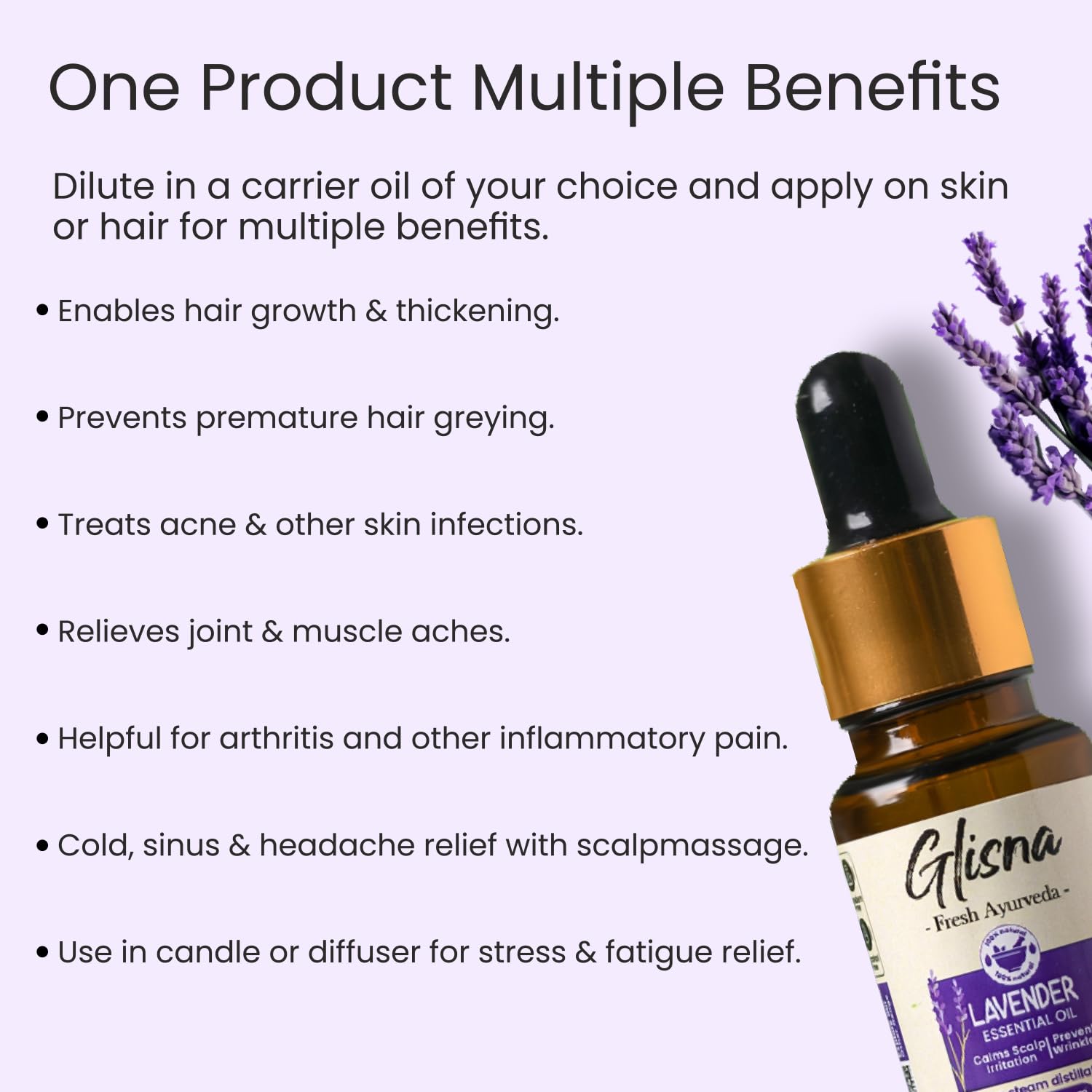 Lavender Essential Oil - Glisna