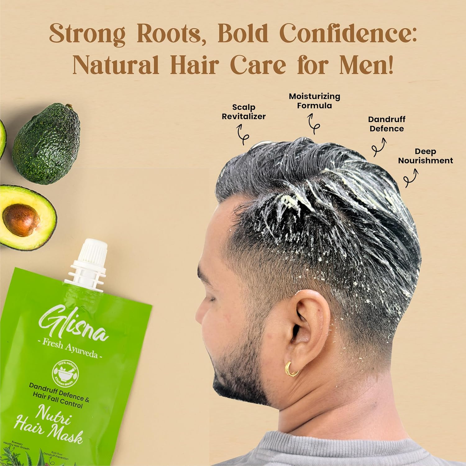 Hair Fall Defence Hair Mask - Glisna