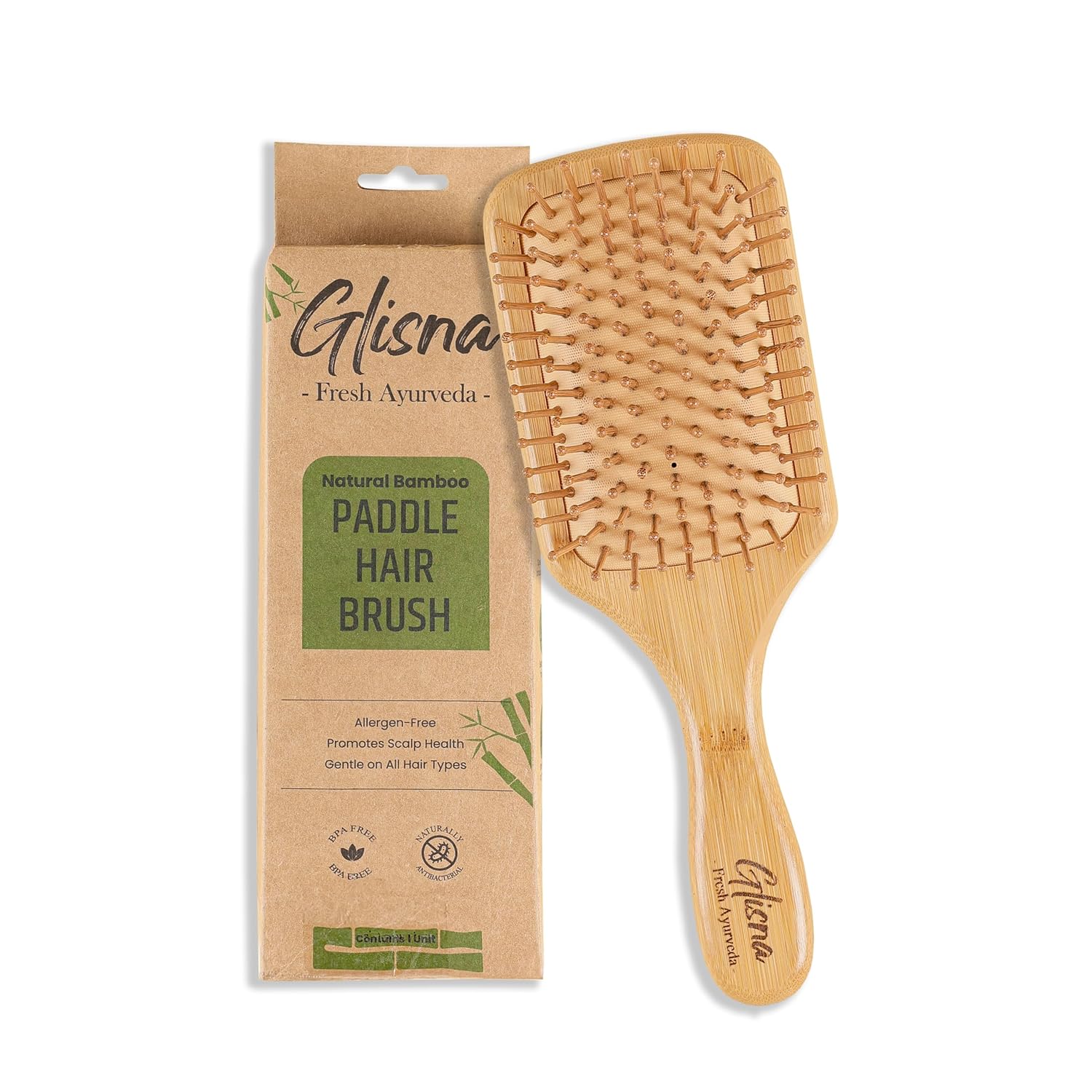 Paddel Bamboo Comb - Glisna