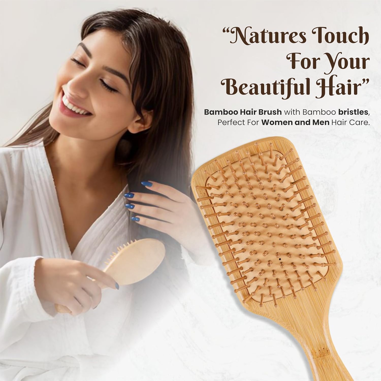 Paddel Bamboo Comb - Glisna