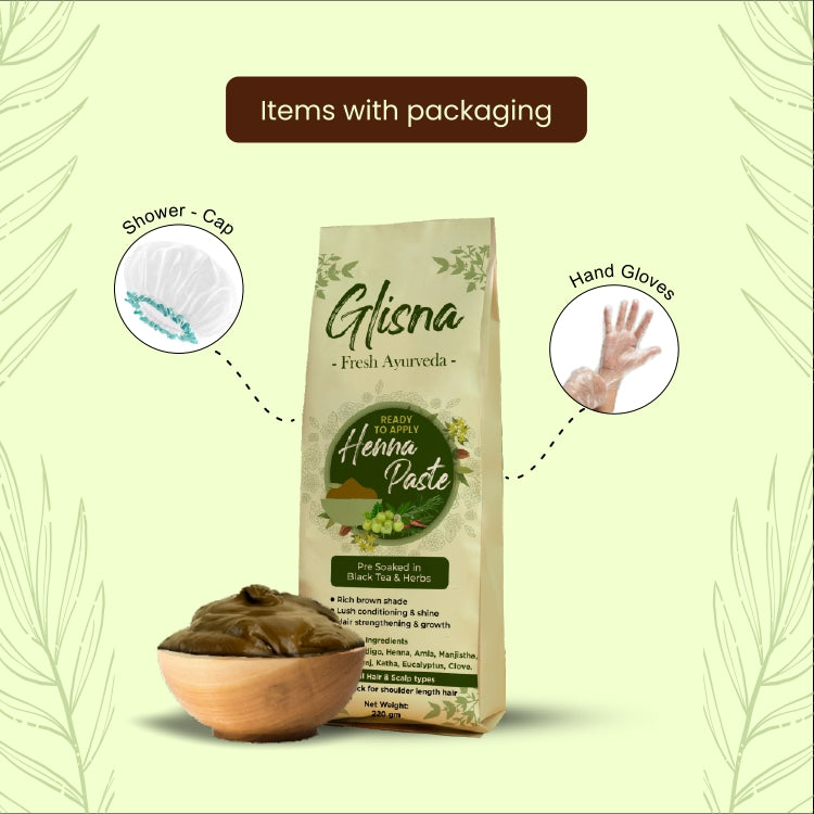 Natural Henna Paste - Glisna