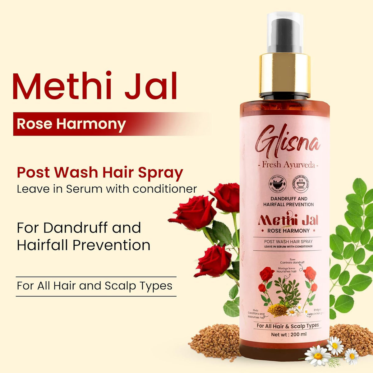 Dandruff Preventing Methi Jal - Glisna