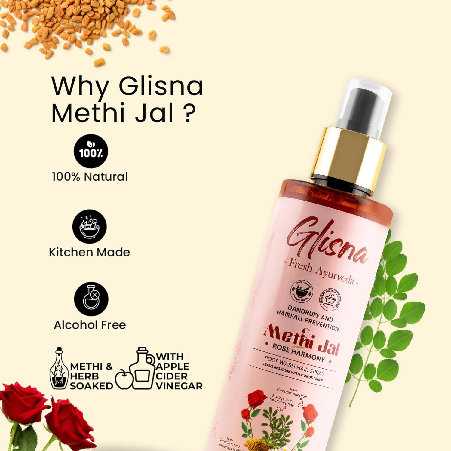 Dandruff Preventing Methi Jal - Glisna