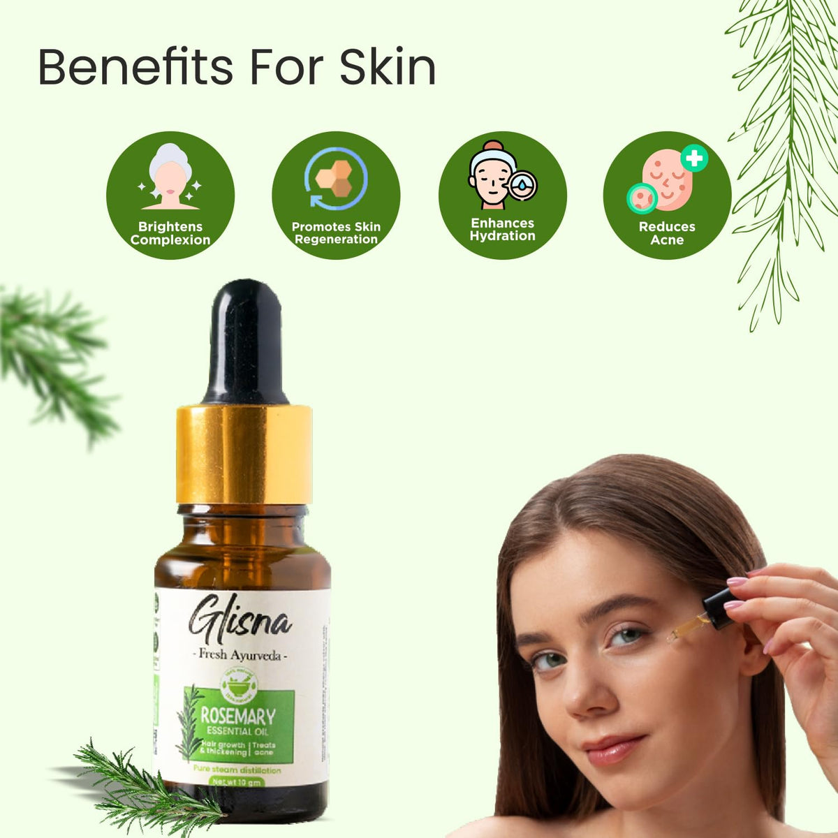 Rosemary Essential Oil - Glisna