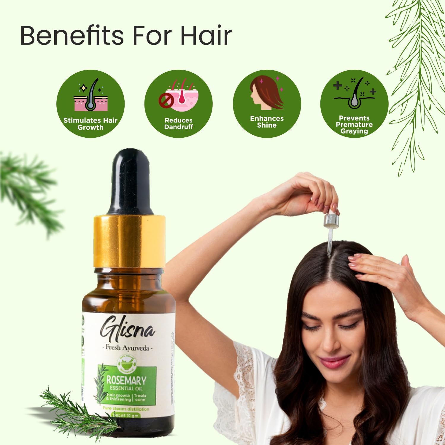 Rosemary Essential Oil - Glisna